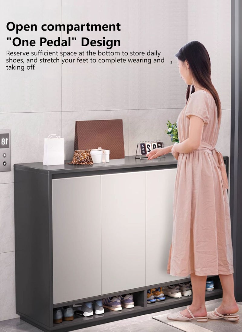 Sharpdo Large Capacity Shoe Cabinet Storage Cabinet, Household Furniture Removable Shelves 120*32*100CM - Image 2