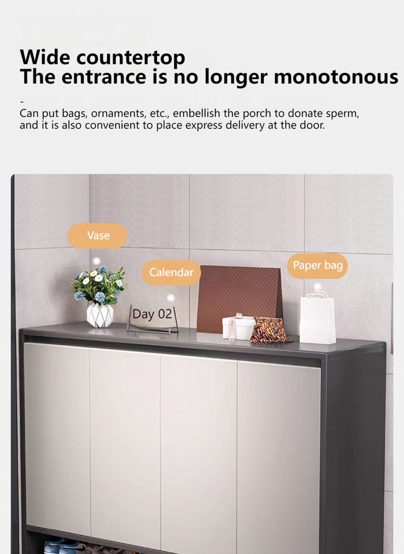 Sharpdo Large Capacity Shoe Cabinet Storage Cabinet, Household Furniture Removable Shelves 120*32*100CM - Image 5