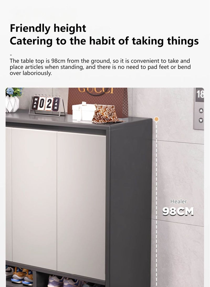 Sharpdo Large Capacity Shoe Cabinet Storage Cabinet, Household Furniture Removable Shelves 120*32*100CM - Image 4