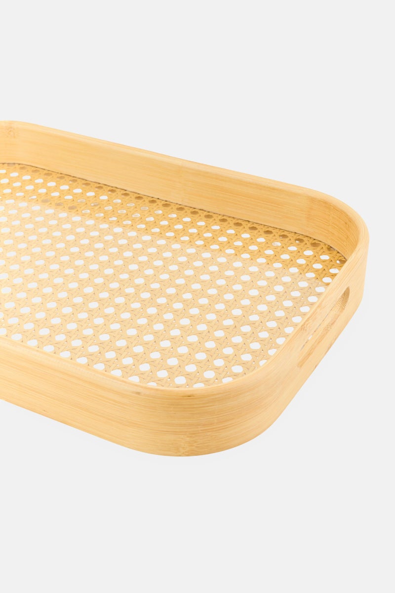 YOTO Bamboo Serving Tray, Brown  - Image 3