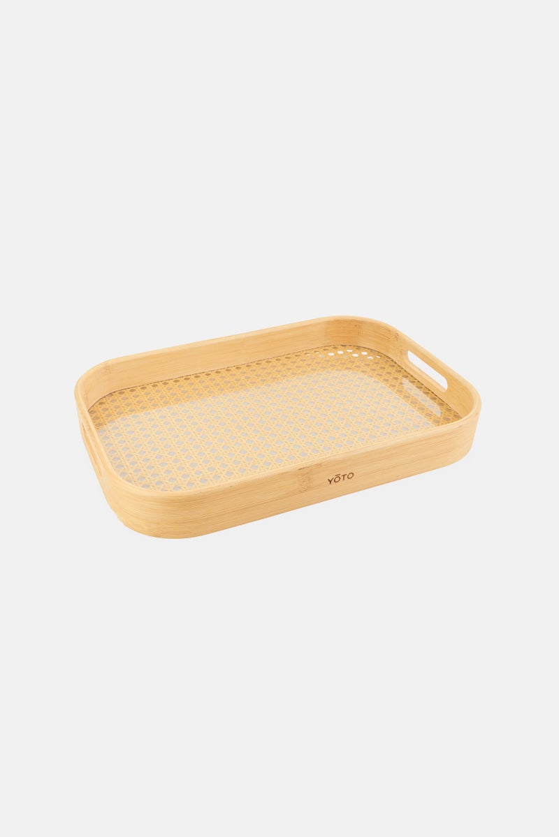 YOTO Bamboo Serving Tray, Brown  - Image 1