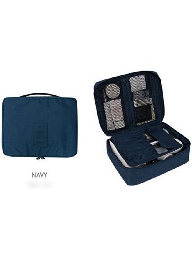 Styleys حقيبة أدوات التجميل من ستايلز - مجموعة سفر وتنظيم للرجال والنساء (أزرق داكن، S1028) - Image 3