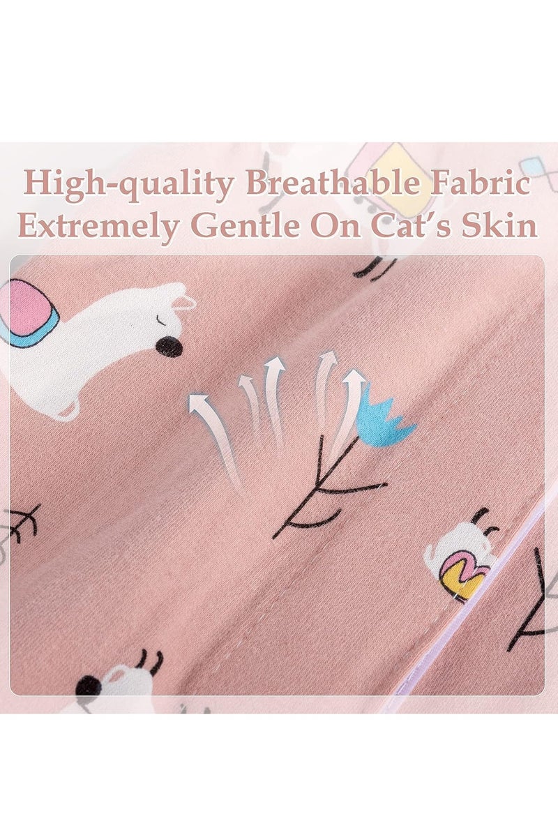 2 Pack Cat Recovery Suit, Cat Apparel, Breathable Cats Surgery Recovery Suits, Apply To Professional Breathable Suit For Cats And Dogs After Weaning And Abdominal Wounds (M) - Image 2