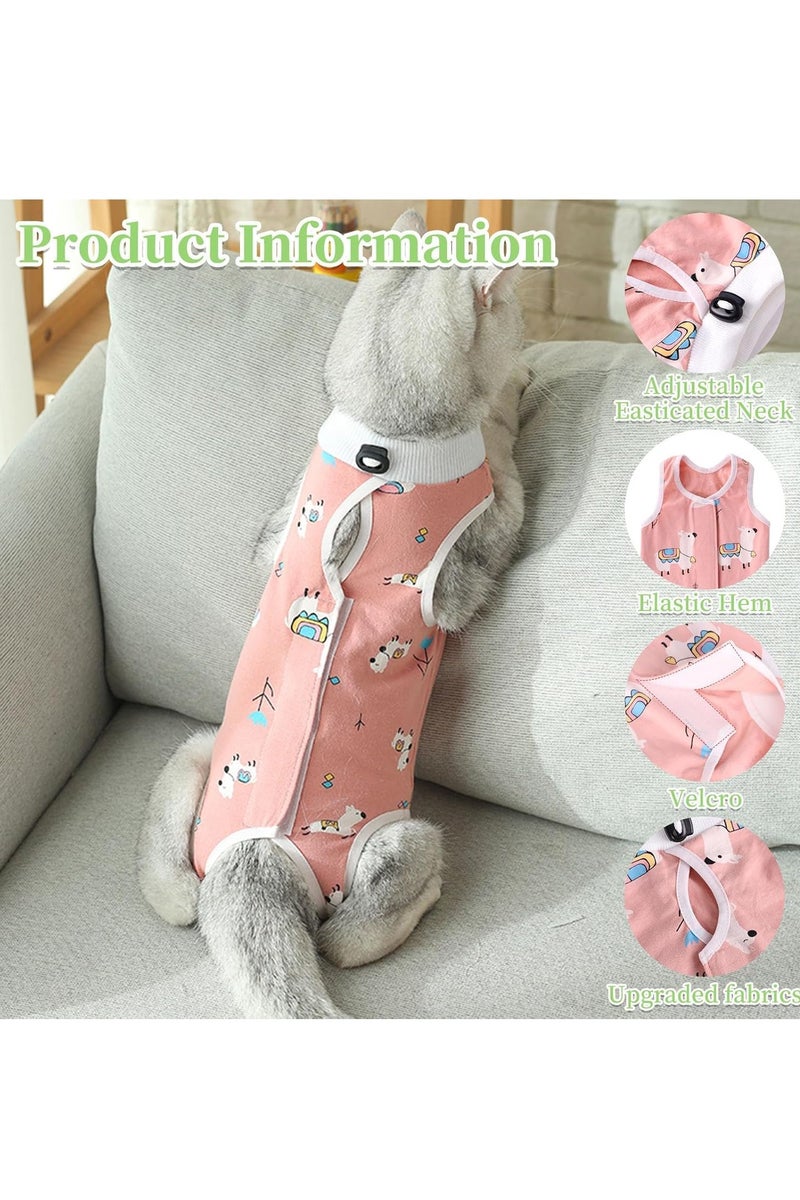 2 Pack Cat Recovery Suit, Cat Apparel, Breathable Cats Surgery Recovery Suits, Apply To Professional Breathable Suit For Cats And Dogs After Weaning And Abdominal Wounds (M) - Image 4