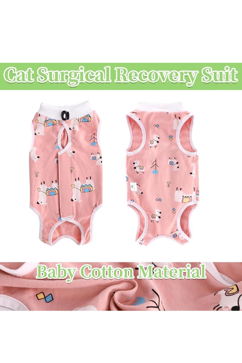 2 Pack Cat Recovery Suit, Cat Apparel, Breathable Cats Surgery Recovery Suits, Apply To Professional Breathable Suit For Cats And Dogs After Weaning And Abdominal Wounds (M) - Image 5