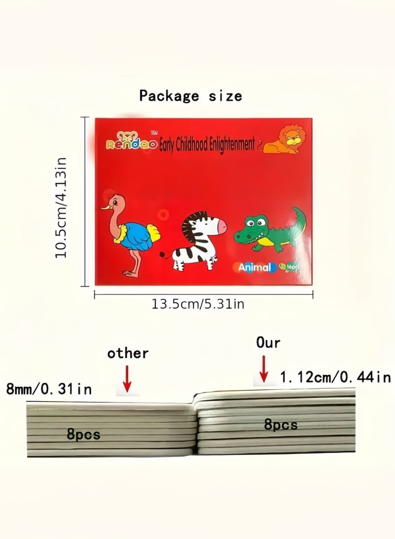 16 Piece Early Learning Puzzle for Toddlers - Educational E-Cards with Living Supplies - Colorful Cognitive Development Gift - Image 4