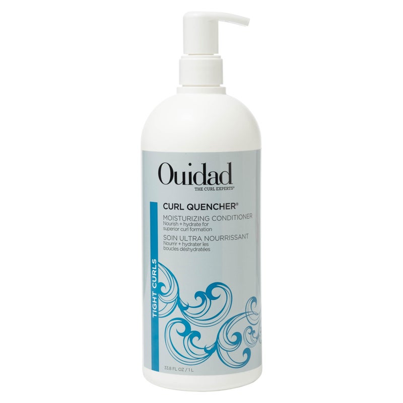 Ouidad Curl Quencher Moisturizing Conditioner - 33.8 fl oz, Curl Defining Hair Conditioner for Soft, Nourished & Hydrated Curls, Helps Repair Damage, Creamy Detangling Conditioner, For Tight Curls
