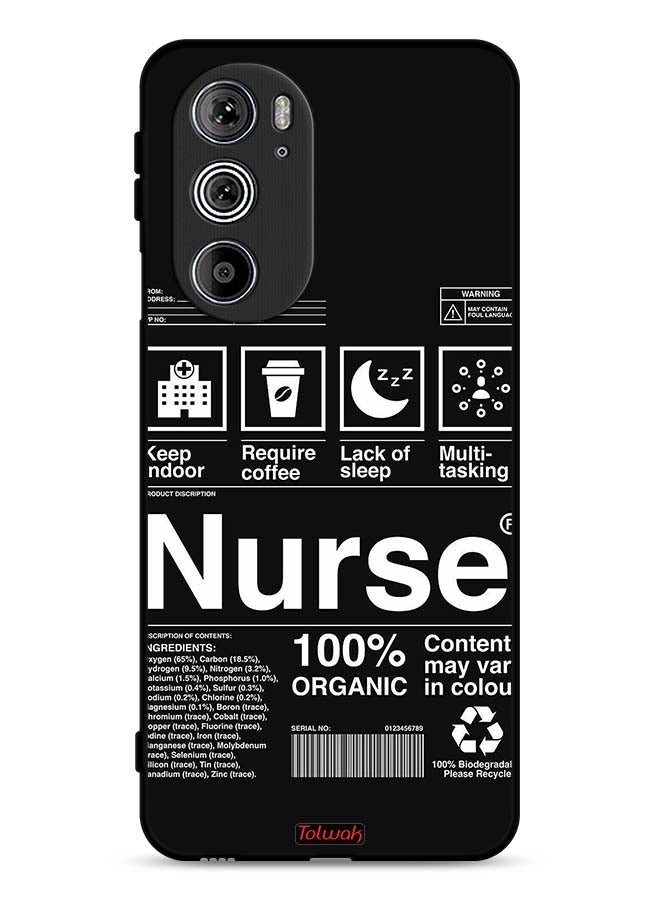 Tolwak Motorola Edge 30 Pro Protective Case Cover Nurse Sticker - Image 1