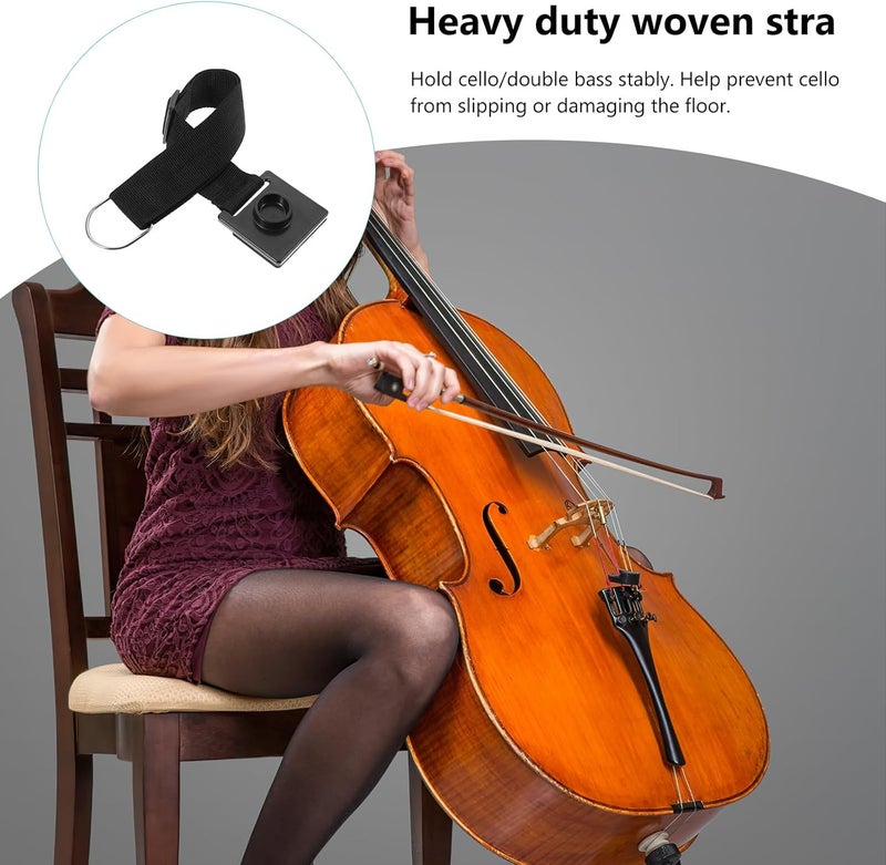 ROSENICE Cello Endpin Anchor Anti-Slip Pad Non-Skid Mat Floor Protector for Cello Stability during Practice and Concerts 21.65X3.14 Inches - Image 4