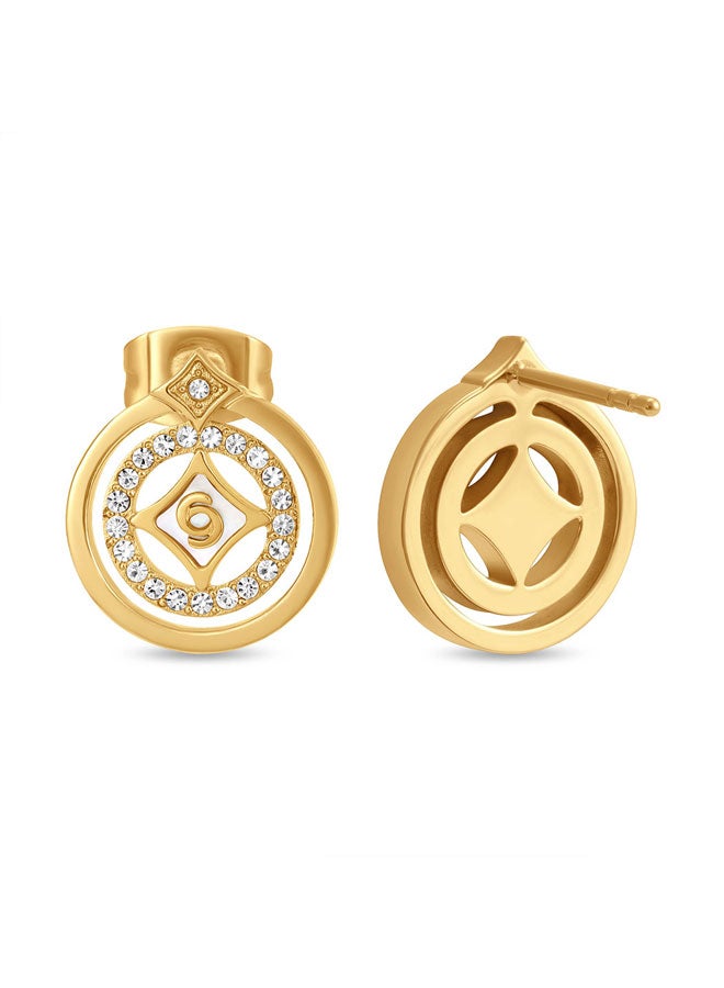 شيروتي 1881 أقراط فرانشيسكا ذهبية دائرية للنساء - Image 3