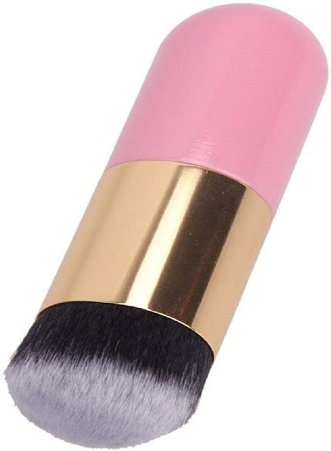 Sunaina Makeup Brush Foundation Cosmetic Face Powder, Blush Pink Brush (Pack of 1) - Image 4