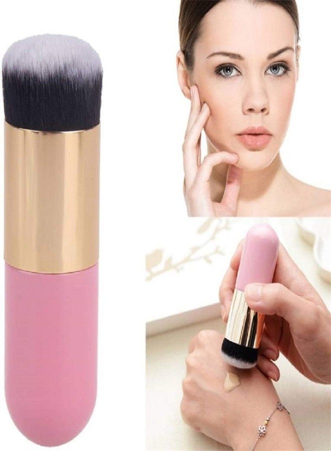 Sunaina Makeup Brush Foundation Cosmetic Face Powder, Blush Pink Brush (Pack of 1) - Image 3
