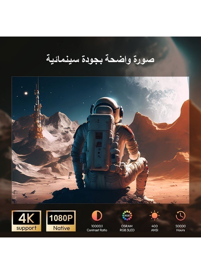 BYINTEK Magic 1 Portable Smart Projector 1080P Full HD DLP Android WiFi Bluetooth Built In 15000mAh Battery Home Cinema Classroom Education - Image 3