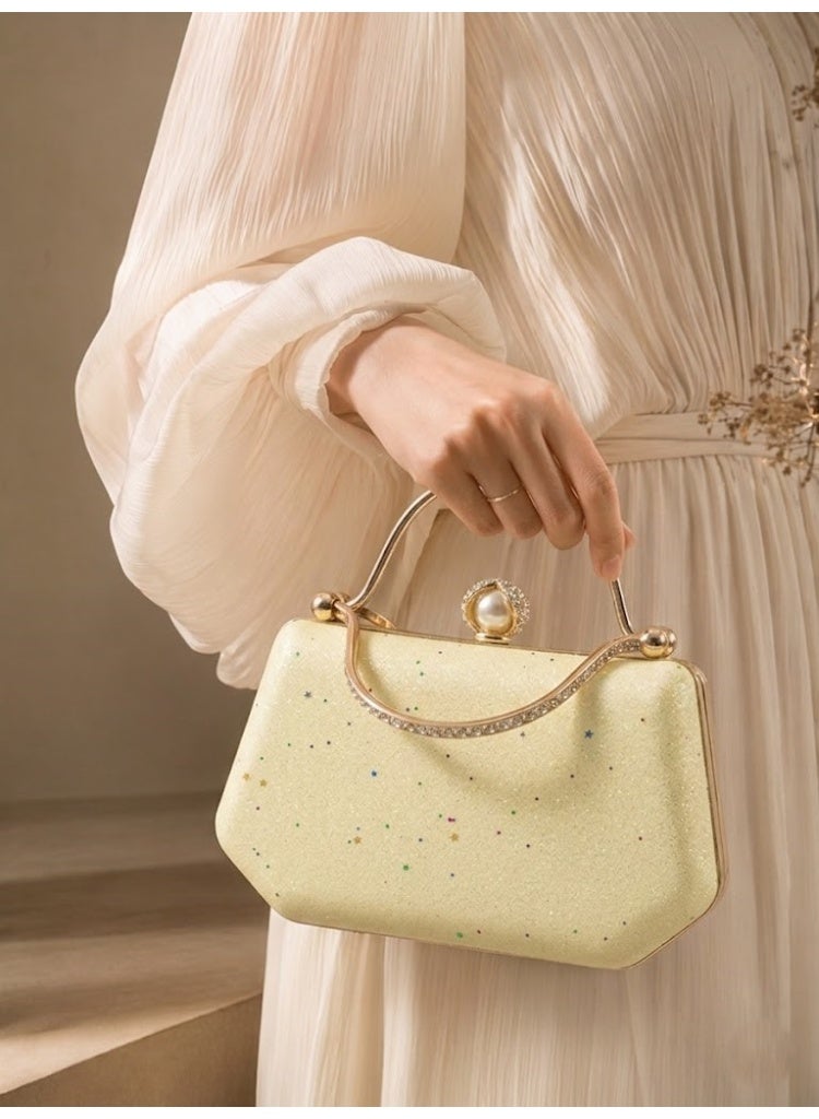 LIFESTYLISH crossbody evening bag Arch Pearl ZS-4 - Yellow - Image 1