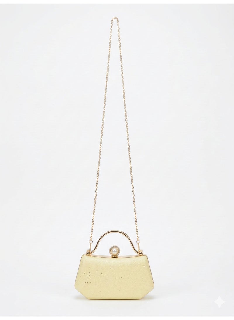 LIFESTYLISH crossbody evening bag Arch Pearl ZS-4 - Yellow - Image 3