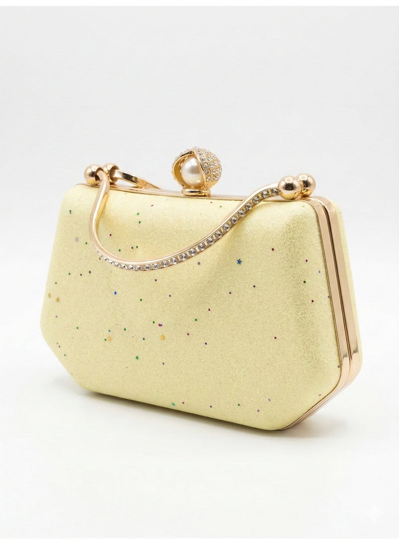 LIFESTYLISH crossbody evening bag Arch Pearl ZS-4 - Yellow - Image 2