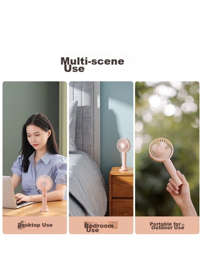 kelleia مروحة يدوية صغيرة Kalai'ao تعمل بمنفذ USB، محمولة، للاستخدام في الأماكن المفتوحة، على المكتب، في المكاتب، مهاجع الطلاب، قوية، قابلة لإعادة الشحن، مروحة صغيرة عالية الطاقة، 1200 مللي أمبير في الساعة، اللون الأبيض - Image 4