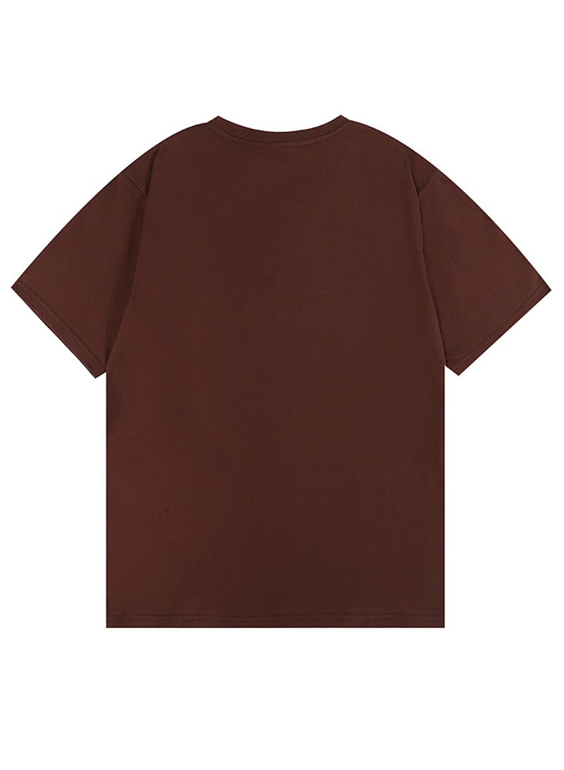 Hip-hop Kanye's same style Lightning Tiger letter print male and female couple round neck short-sleeved T-shirt  - Image 2