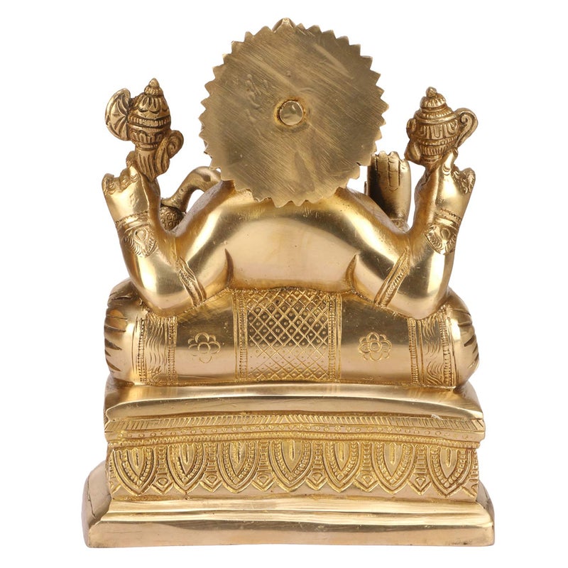 Artvarko Brass Ganesha Statue Ganesh Idol for Home Dcor Living Room Office Year Gifts God Ganpati Vastu Murti Showpiece Religious Temple 75 - Image 4