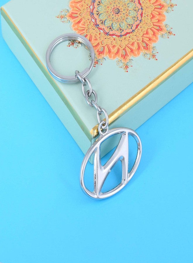 Memoir Stainless steel COMPATIBLE and for use WITH Hyundai SUV Car Keyring keychain Accessory (CLMC4950) - Image 5