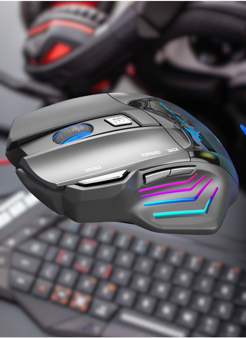 Earldom - 7-Key RGB Gaming Mouse with Warranty – Ergonomic Design, 7 RGB Lights, Adjustable DPI up to 3200 - Image 1