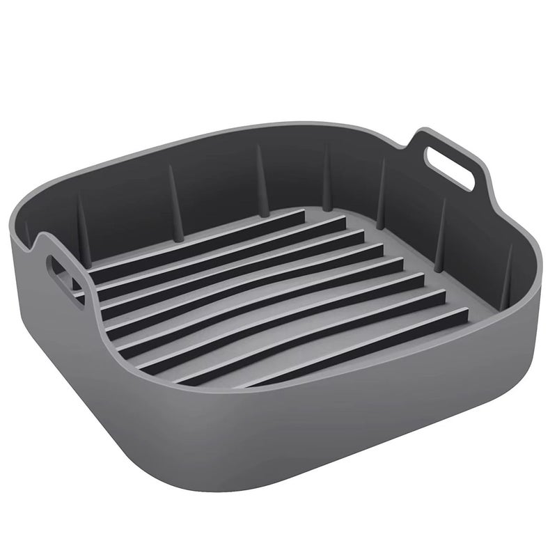Silicone Air Fryer Basket 20cm – Non-Stick, Heat-Resistant, Reusable Liner for Oil-Free Cooking, Dishwasher Safe - Image 1