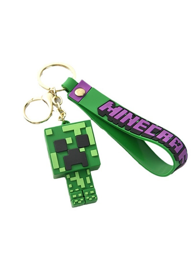 MINECRAFT My World Figurine Doll Keychain Car Pendant 4-Piece Set - Image 4