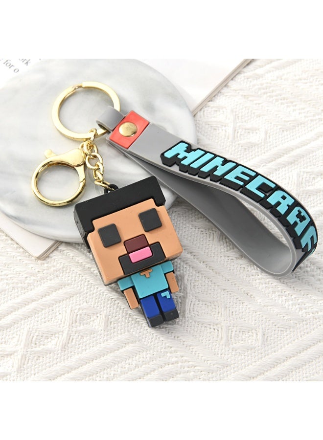 MINECRAFT My World Figurine Doll Keychain Car Pendant 4-Piece Set - Image 5