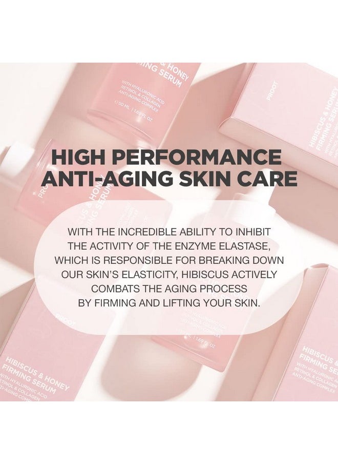 Proot - Hibiscus And Honey Firming Serum With Retinol Hyaluronic Acid And Collagen Complex 1.7 Oz - Image 1