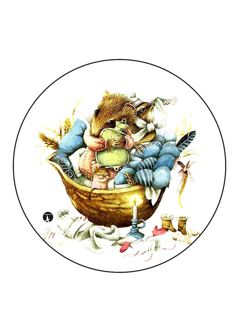 RKN Vintage Art Printed Fridge Magnet Multicolour - Image 1