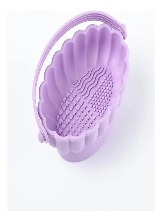 PARVY Silicone Washing Bowl Makeup Brush Cleaning Box Make-up Egg Drying Tool Set Powder Puff Washer Sponge Storage (1Pcs) (Multicolor) - Image 1