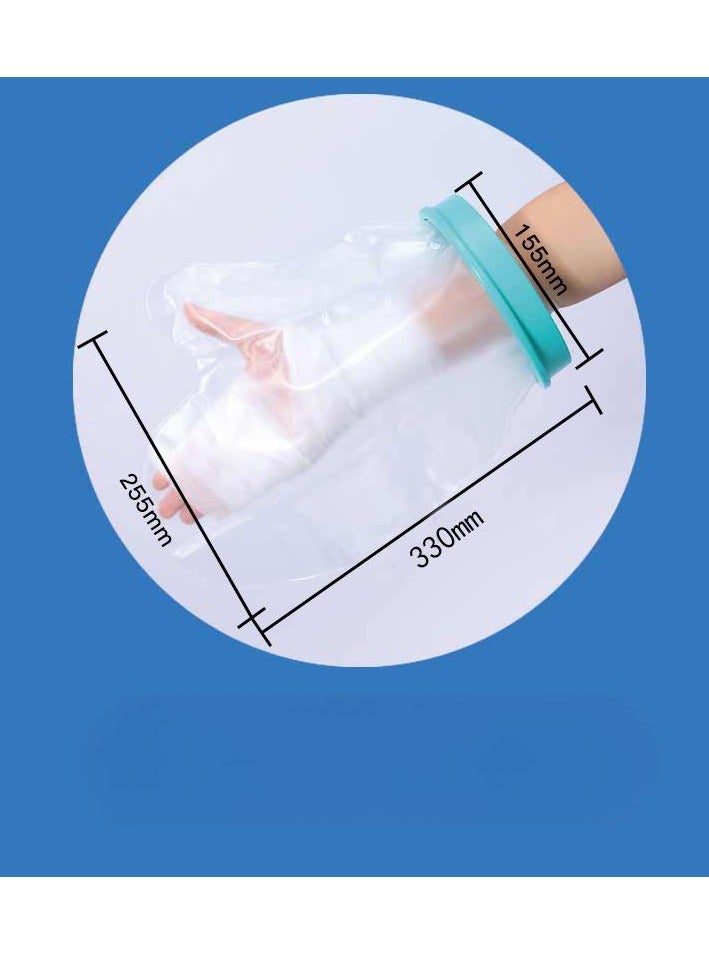 Waterproof Arm Cast Cover for Shower Adult Long Full Protector Cover Soft Comfortable Watertight Seal to Keep Wounds Dry Bath Bandage Broken Hand Wrist Finger Elbow No Mark on Skin Reusable