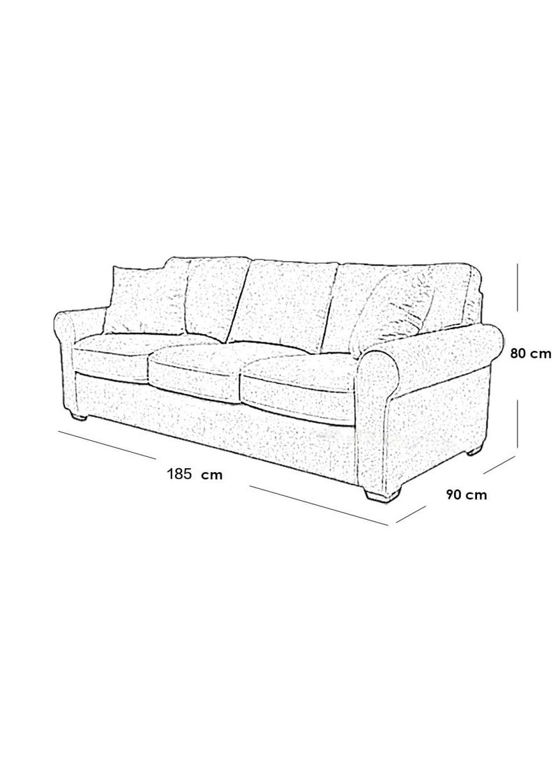 Other Manufacturer Modern American sofa, for 3 people, beige color - Image 2