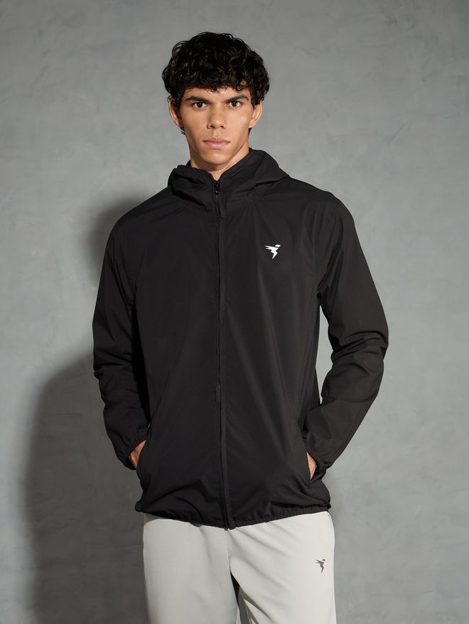 Technosport Technosport Solid Hi-Neck Long Sleeve Zipper Rain Jacket - Image 3