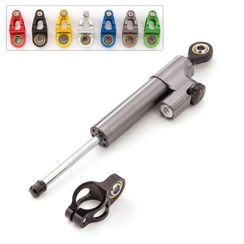 CNC Aluminum Motorcycle Steering Damper Stabilizer Mounting Kit All Green - Image 3