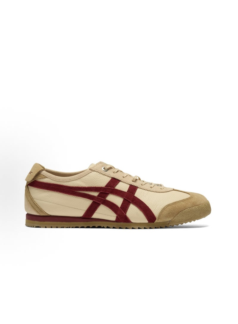 Onitsuka Tiger Mexico 66 Sd Low Top Shoes Beige/Burgundy For Women/Men/Students - Image 3