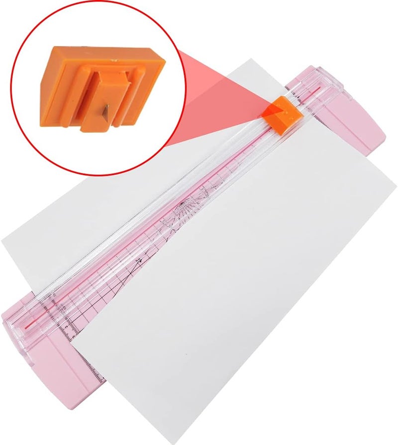 RAYSON RC4000P-US Paper Cutter Trimmer, A4 Size (12 inch) Paper Cutter for Coupon, Craft Paper and Photos (Light Pink) - Image 2