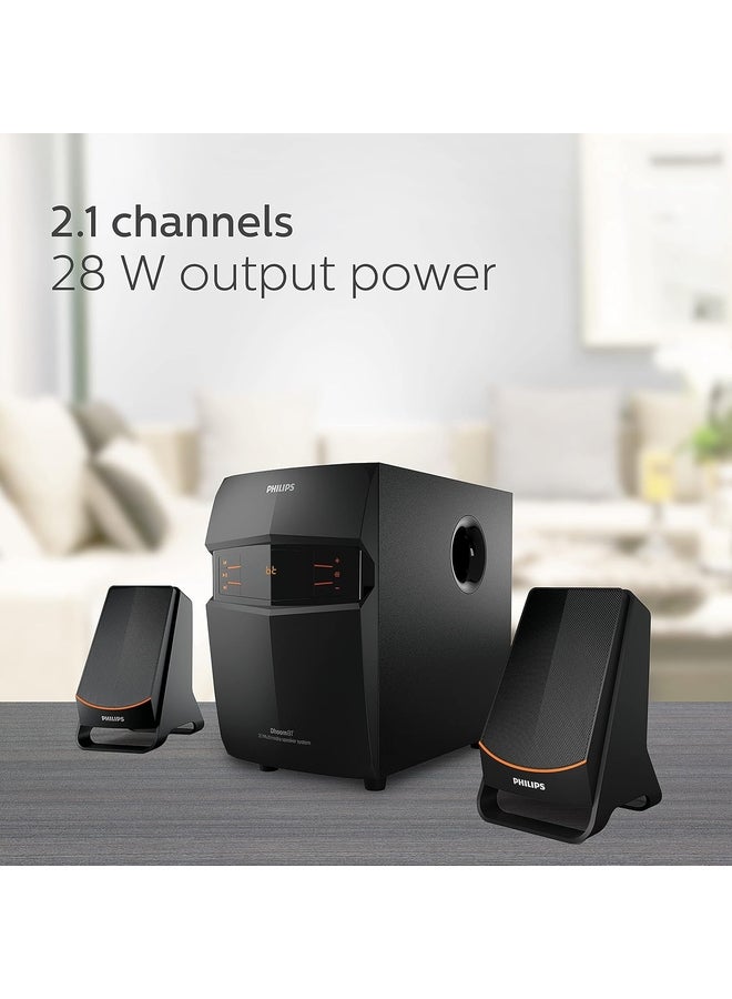 فيليبس Renewed - Audio MMS2550B/94 Bluetooth Multimedia Speaker- Black MMS2550B/94 black - Image 5