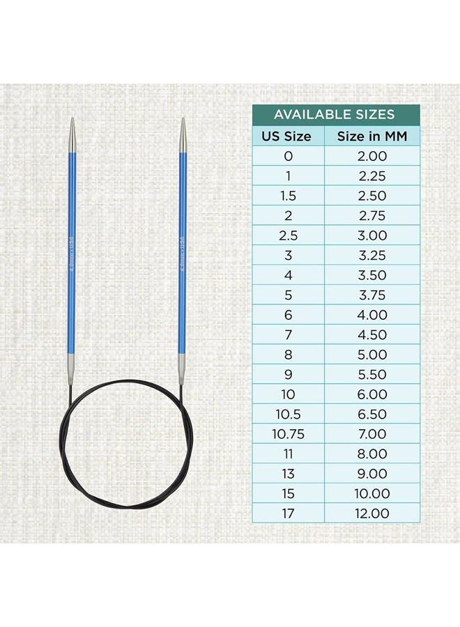 KnitPro Zing Fixed Circular Needles 24" (60cm) | Size 4.00mm - Image 4