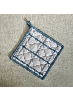 Home Box Home Box Harley Azure Cotton Pot Holder 20 x 20 cm  - Image 1