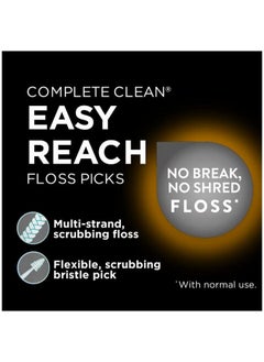 Dentek Complete Clean Easy Reach Floss Picks Advanced Fluoride Coating Mouthwash Blast Flavor 75 Ct. (Pack Of 2)  - Image 3