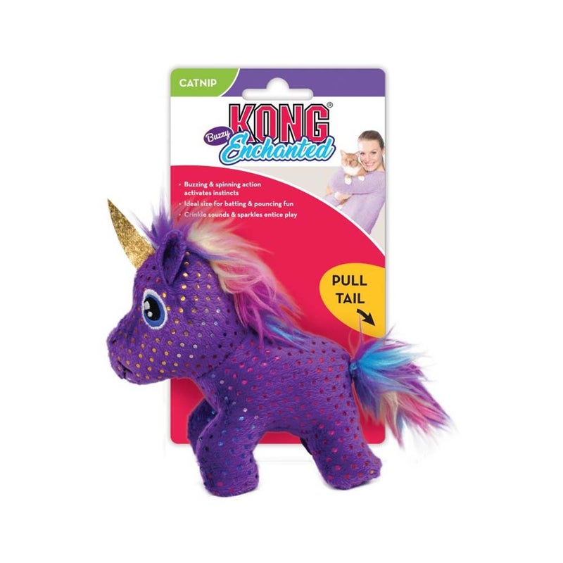 Kong Enchanted Buzzy Unicorn Cat Toy