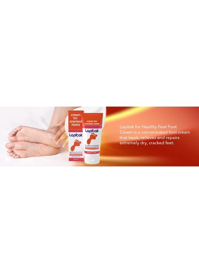lapitak - Cracked Heel Treatment Foot Cream Dry Feet Lotion For Extremely Dry Skin Foot Scrubber Dead Skin Remover Athletes Foot Treatment Fast Cracked Heel Repair Healthy Feet Sensitive Skin 2 Oz. - Image 1