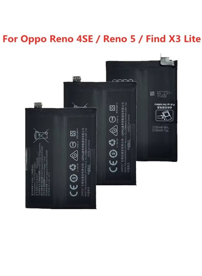MUNTAQI High Quality Original Replacement Battery for Oppo 4SE / Reno 5 / Find X3 Lite – Black Lithium-Ion Battery with Long-Lasting Power and Reliable Performance | Compatible with Oppo A94 5G, Reno 5, and Find X3 Lite | Safe, Certified & Easy Installation