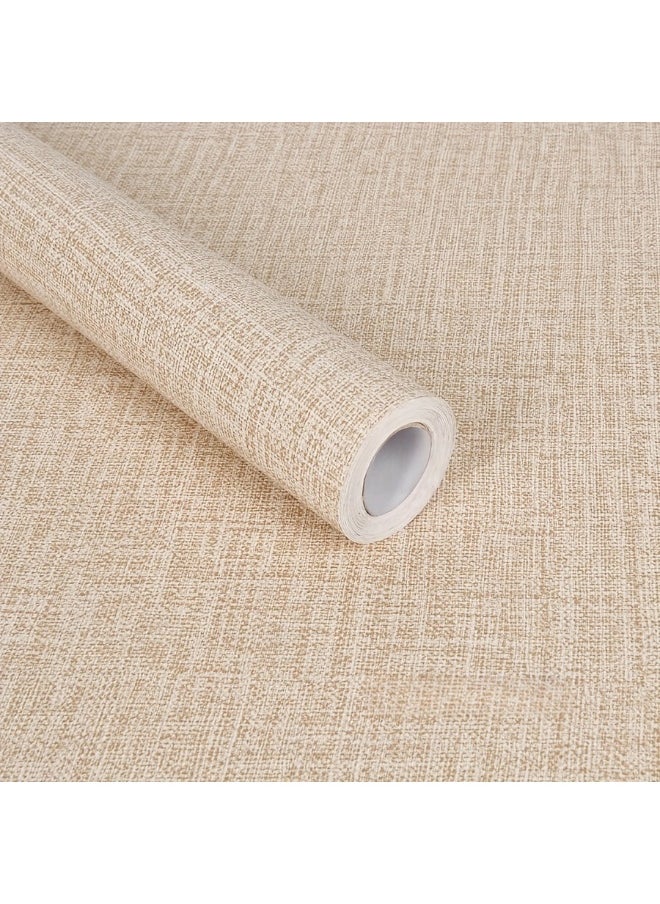 Anna Waterproof Moisture-Proof Linen Fabric Self-Adhesive Wallpaper for Home and Hotel Bathrooms  - Image 1