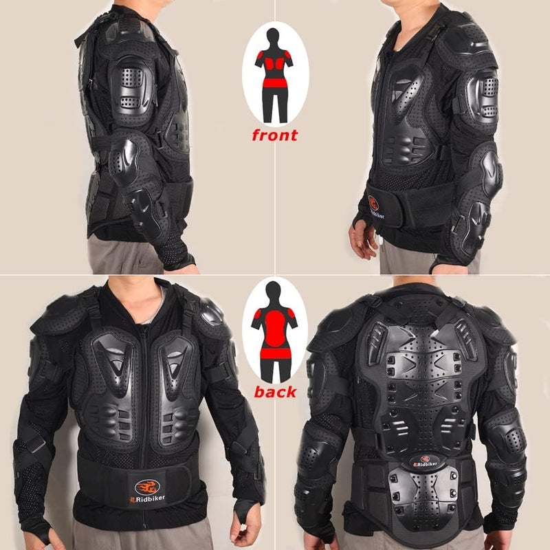 RIDBIKER Motorcycle Jacket Full Body Armor with Chest Protection for Men - Dirt Bike Gear - Image 5