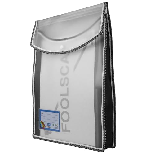 SPS File Folder, Transparent Poly-Plastic A4/Foolscap Documents File Storage Bag with Snap Button Set of 5/Certificate File Folder (Vertical, Black, Pack of 5) - Image 2