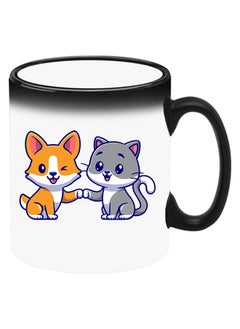Theodor Colour Changing Heat Sensitive Magic Mug - Add Hot Tea or Coffee Cat And Dog Friendship For Home Office Gift Kids Men Women  - Image 2