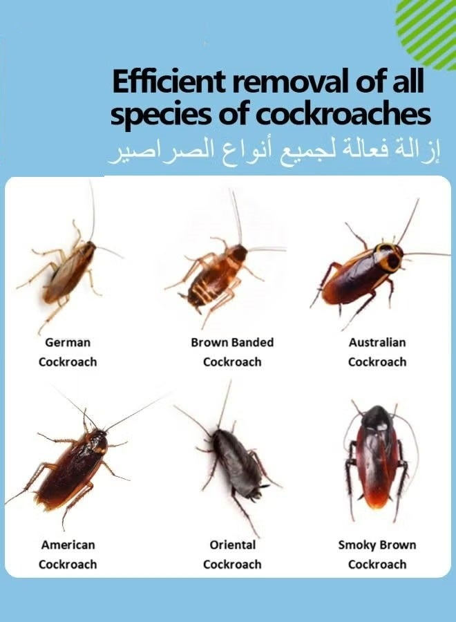 Cockroach طقم طُعم جل للصراصير مكون من قطعتين، طُعم جل بني اللون لمكافحة الصراصير والآفات، أصلي في الولايات المتحدة الأمريكية - Image 3