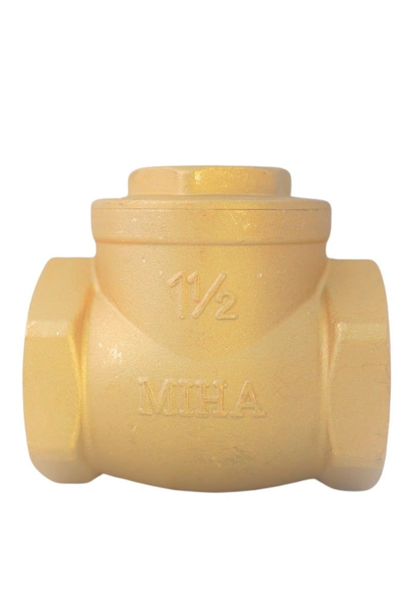MIHA BRASS SWING HORIZONTAL CHECK VALVE - Image 1